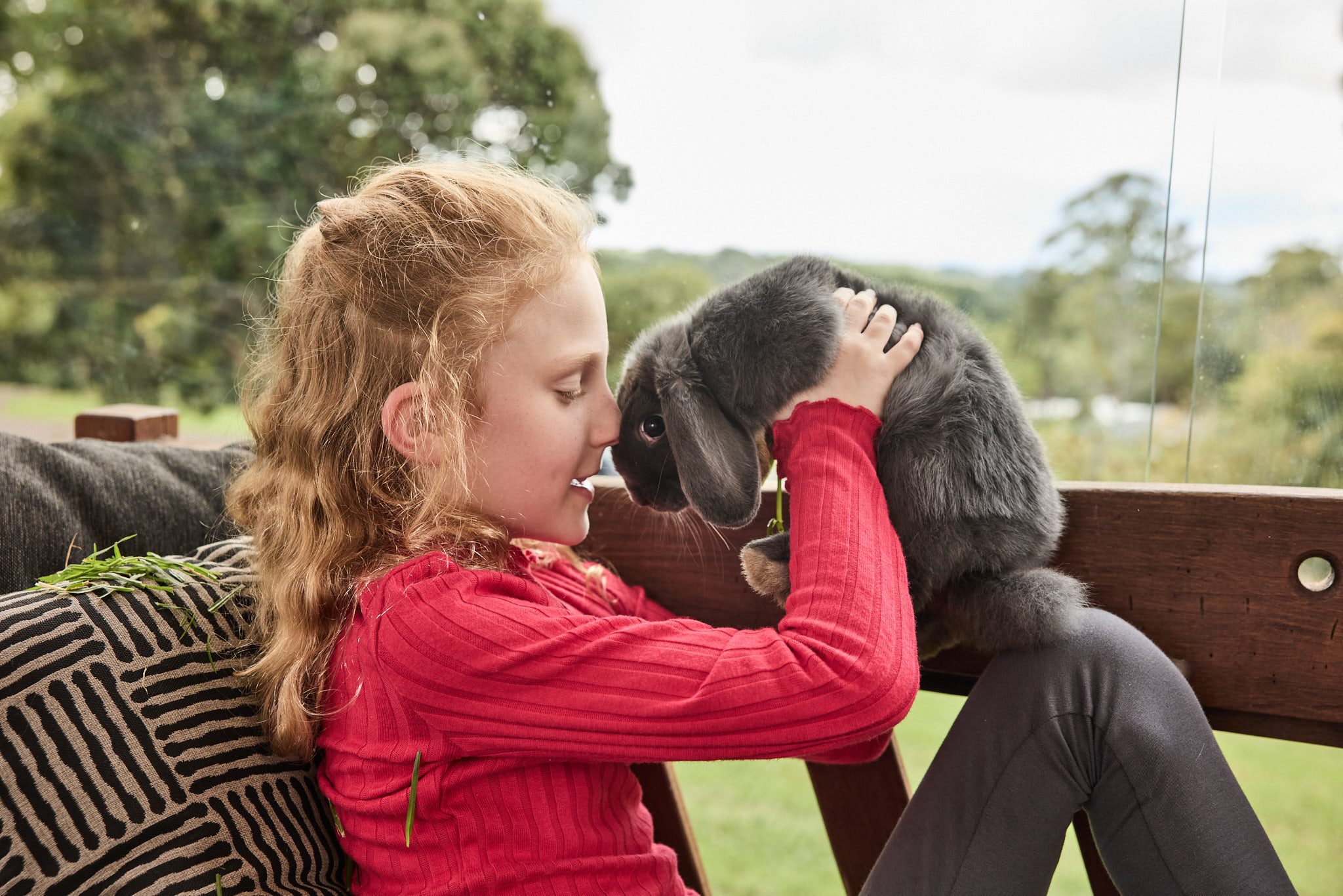 Arabella and her bunny